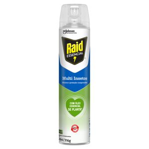 Inseticida Aerossol Multi-Insetos Raid Essencial Frasco 420ml Spray