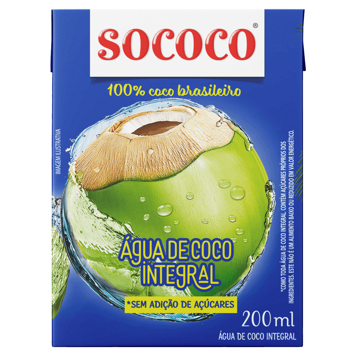Água de Coco Integral Sococo Caixa 200ml - giassi - Giassi Supermercados