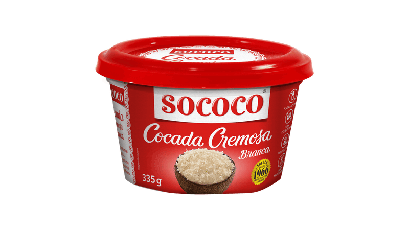 Cocada Branca Cremosa Sococo Pote 335g - giassi - Giassi Supermercados