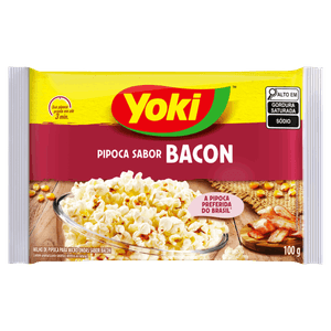 Pipoca para Micro-Ondas Bacon Yoki Pacote 100g