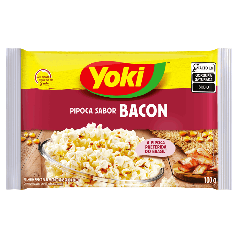 Pipoca-para-Micro-Ondas-Bacon-Yoki-Pacote-100g