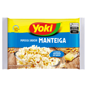 Pipoca para Micro-Ondas Manteiga Yoki Pacote 100g