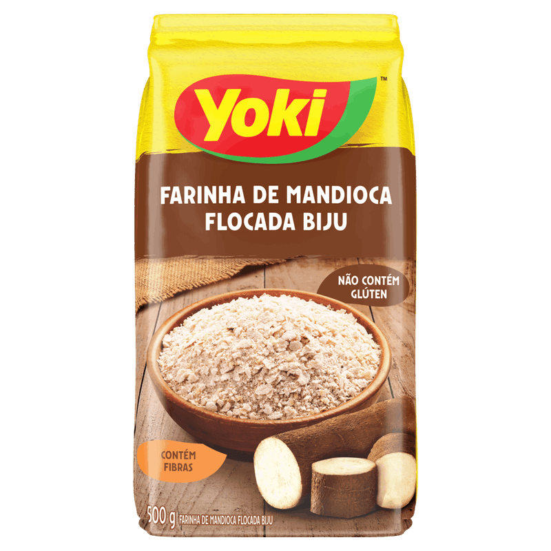 Farinha-de-Mandioca-Tipo-Unico-Flocada-Yoki-Pacote-500g