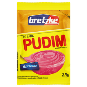 Pó para Pudim Morango Bretzke Pacote 35g