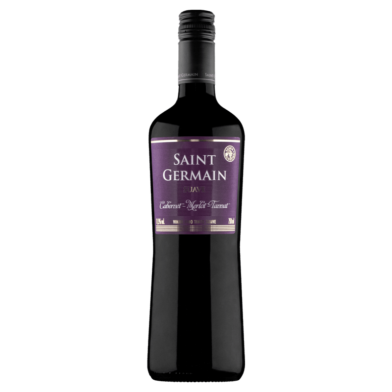 Vinho-Brasileiro-Tinto-Suave-Saint-Germain-Cabernet-Merlot-Tannat-Serra-Gaucha-Garrafa-750ml