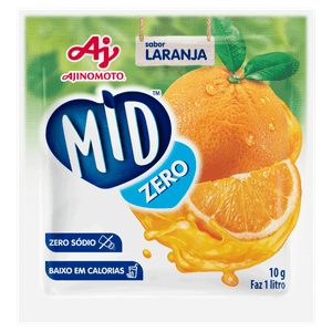 Refresco em Pó Laranja Zero Açúcar Fit Pacote 10g