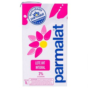 Leite UHT Integral Parmalat Caixa com Tampa 1l