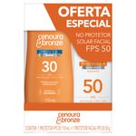 Kit-Protetor-Solar-FPS-30-110ml---Protetor-Solar-Facial-Toque-Seco-FPS-50-50g-Cenoura---Bronze