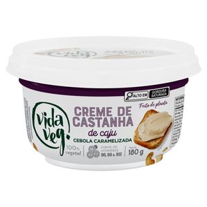 Creme de Castanha-de-Caju Cebola Caramelizada Vida Veg Pote 180g