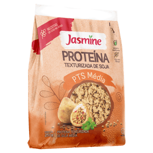 Proteína Texturizada de Soja Média Integral Jasmine Pacote 250g