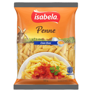 Macarrão de Sêmola com Ovos Penne Isabela Pacote 500g