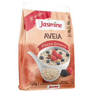 Aveia em Flocos Grossos Jasmine Pacote 400g