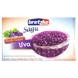 Mistura para Sagu Tipo 1 Uva Bretzke Caixa 250g