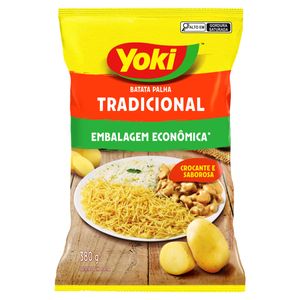 Batata Palha Tradicional Yoki Pacote 380g Embalagem Econômica