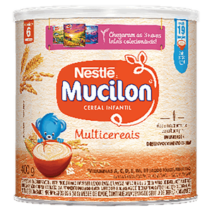 Cereal Infantil Multicereais Mucilon Lata 400g