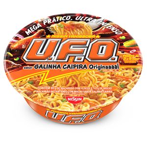 Macarrão Instantâneo Yakissoba Galinha Caipira Original Nissin U.F.O. Bandeja 93g