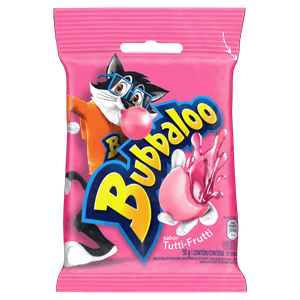 Chiclete Tutti Frutti Bubbaloo Pacote 50g 10 Unidades