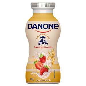 Iogurte Parcialmente Desnatado Morango & Aveia Danone Frasco 170g