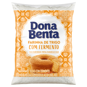 Farinha de Trigo com Fermento Dona Benta Pacote 1kg