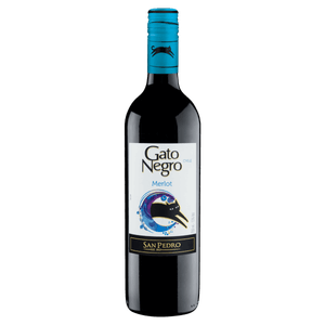 Vinho Chileno Tinto Meio Seco San Pedro Gato Negro Merlot Valle Central Garrafa 750ml