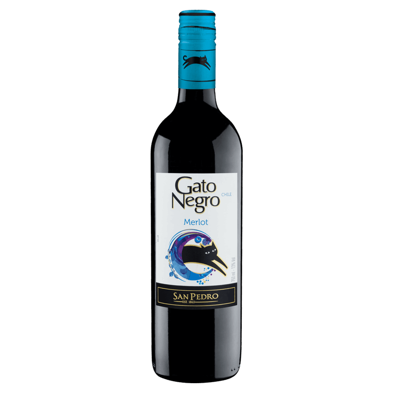 Vinho-Chileno-Tinto-Meio-Seco-San-Pedro-Gato-Negro-Merlot-Valle-Central-Garrafa-750ml