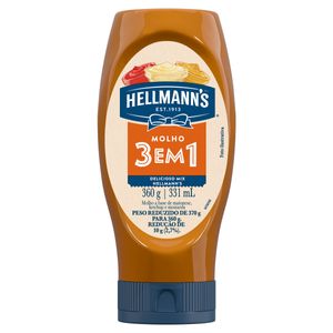 Molho 3 em 1 Hellmann's Squeeze 360g