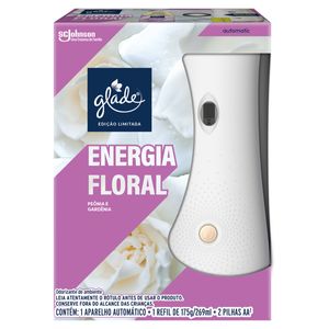 Aparelho e Odorizador de Ambiente Energia Floral Glade Automatic 269ml