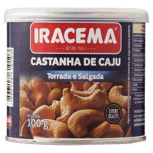 Castanha-de-Caju Torrada e Salgada Iracema Lata 100g