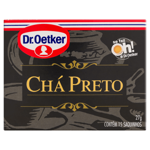 Chá Preto Dr. Oetker Caixa 27g 15 Unidades