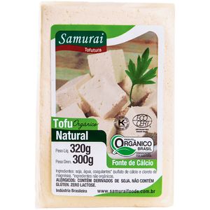 Alimento de Soja Tofu Natural Orgânico Pacote 300g