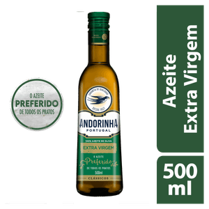 Azeite de Oliva Extra Virgem Português Andorinha Clássicos Vidro 500ml