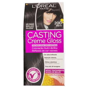 Kit Coloração Creme 200 Preto L´oréal Paris Casting Gloss