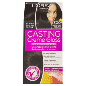 Kit Coloração Creme 300 Castanho Escuro L´oréal Paris Casting Gloss