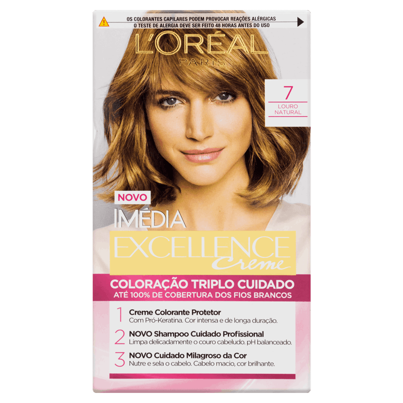 Kit-Coloracao-Creme-7-Louro-Natural-L-oreal-Paris-Imedia-Excellence