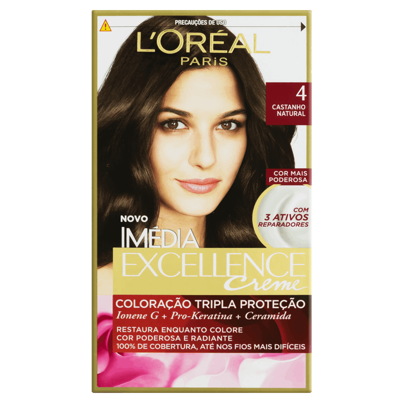 Kit-Coloracao-Creme-4-Castanho-Natural-L-oreal-Paris-Imedia-Excellence