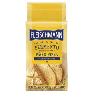 Fermento Biológico Seco Instantâneo Fleischmann Pacote 125g