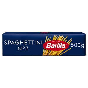 Macarrão de Sêmola de Trigo Duro Spaghettini 3 Barilla Classic Caixa 500g