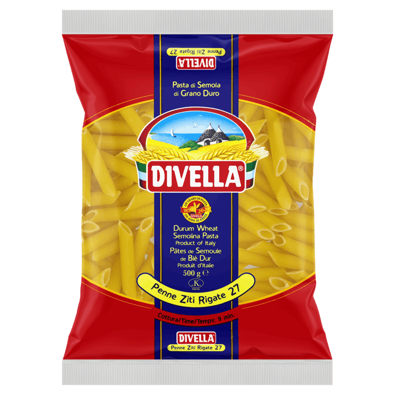 Macarrao-de-Semola-Grano-Duro-Penne-Ziti-Rigate-27-Divella-Pacote-500g