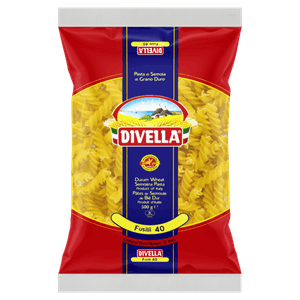 Macarrão de Sêmola Grano Duro Fusilli 40 Divella Pacote 500g