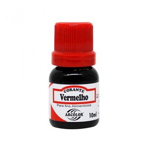 Corante Alimentício Líquido Vermelho Arcolor Frasco 10ml