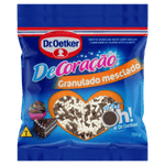 Confeito Granulado Mesclado Chocolate e Baunilha Dr  Oetker DeCoração Pacote 130g