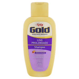 Shampoo Niely Gold Liso Prolongado Frasco 300ml