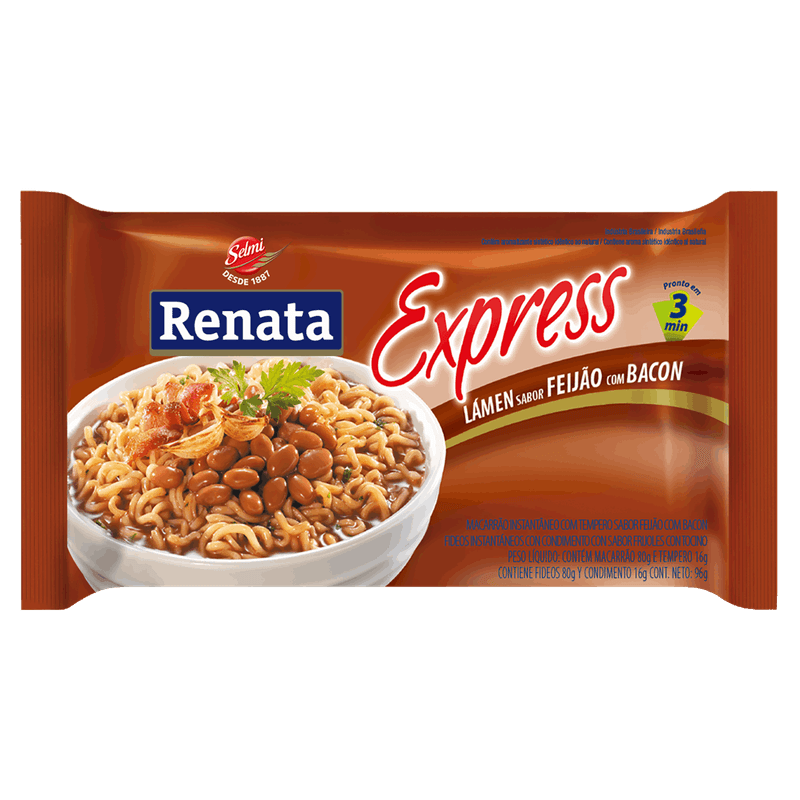 Macarrao-Instantaneo-Lamen-Feijao-com-Bacon-Renata-Express-Pacote-96g