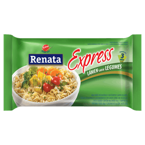 Macarrão Instantâneo Lámen Legumes Renata Express Pacote 96g