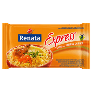 Macarrão Instantâneo Lámen Galinha Caipira Renata Express Pacote 85g