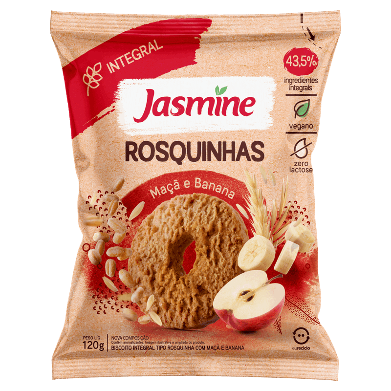 Biscoito-Rosquinha-Integral-Maca-e-Banana-Jasmine-Pacote-120g