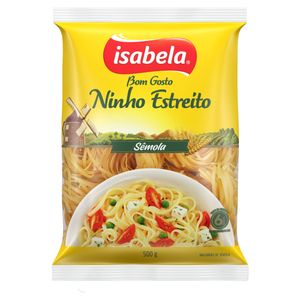 Macarrão de Sêmola Ninho Estreito Isabela Bom Gosto Pacote 500g