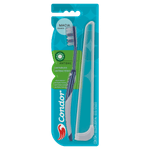 Escova-Dental-Media-Antibacteria-Condor-Maxil-Bac-Block-Cabeca-M-Gratis-Estojo-Protetor