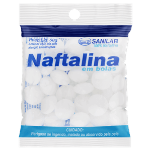 Naftalina em Bolas Sanilar Pacote 50g