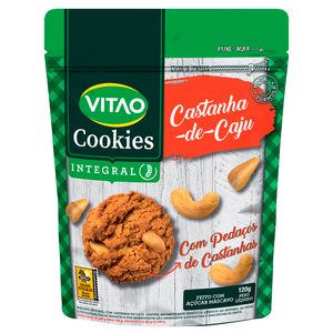 Biscoito Cookie Integral Castanha-de-Caju Vitao Pacote 120g